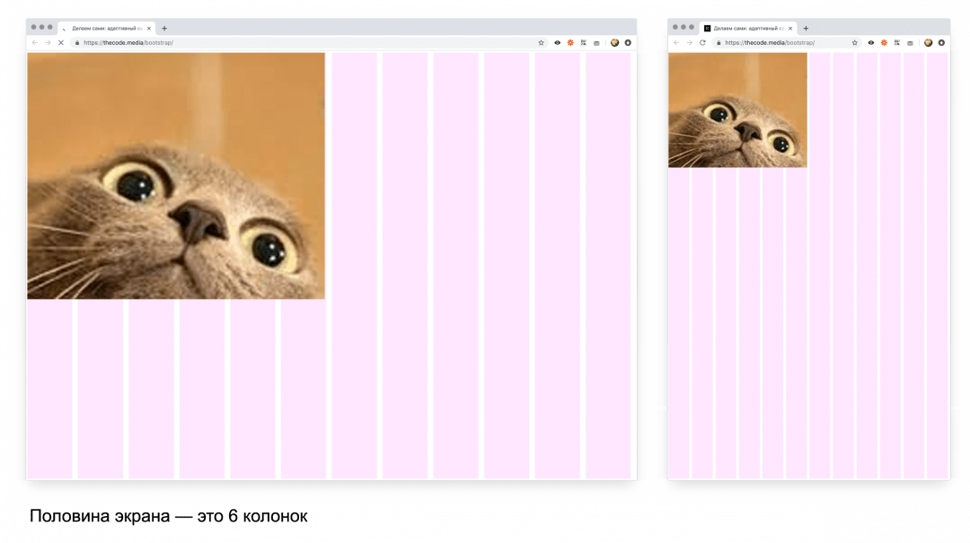 Можно сказать любому элементу «Займи 6 колонок»