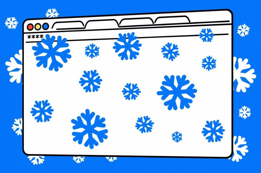 Чёртовы психи: как добавить снежинок на любой сайт одной строкой