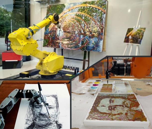 Русский художник научил нейросетку рисовать картины на холсте