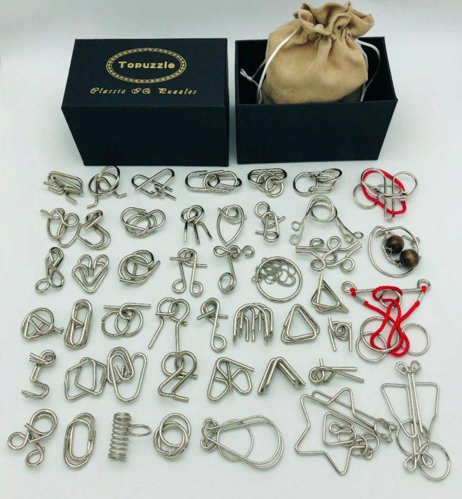 Набор из 46 металлических головоломок