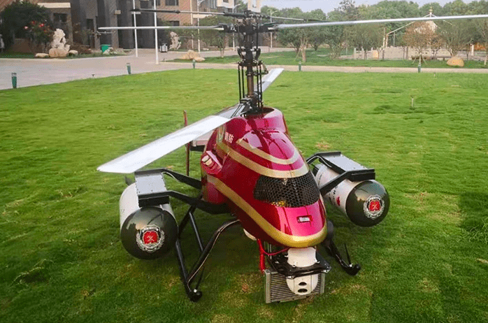 Дрон-вертолёт для тушения пожаров