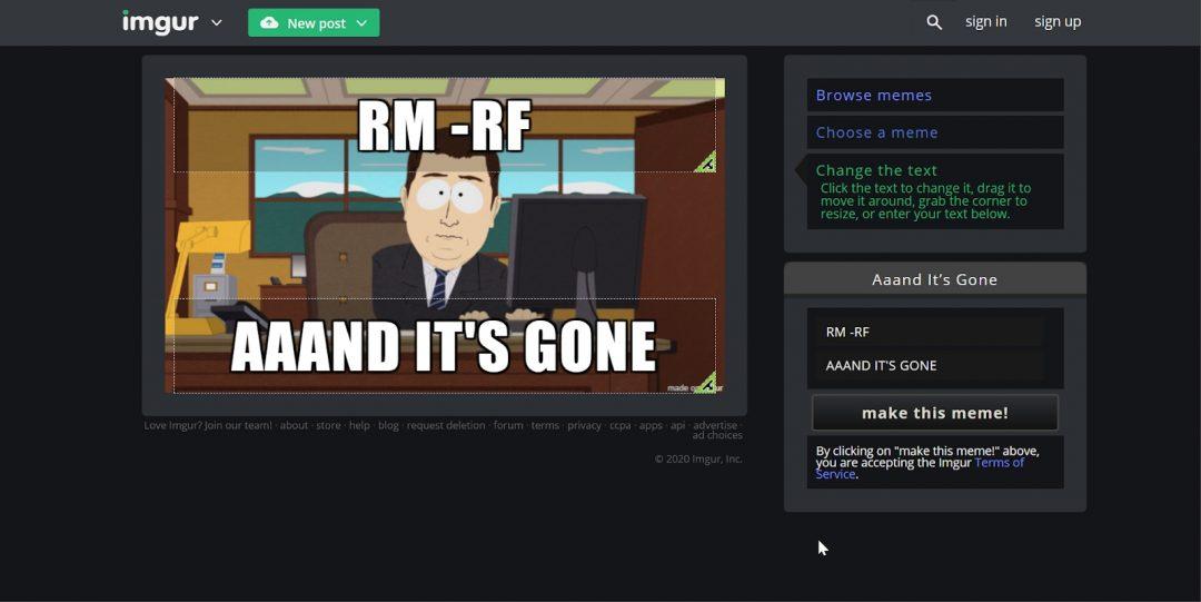 Генератор мемов imgur.com