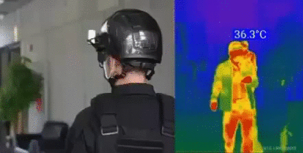 Выпустили шлемы, сканирующие температуру человеков