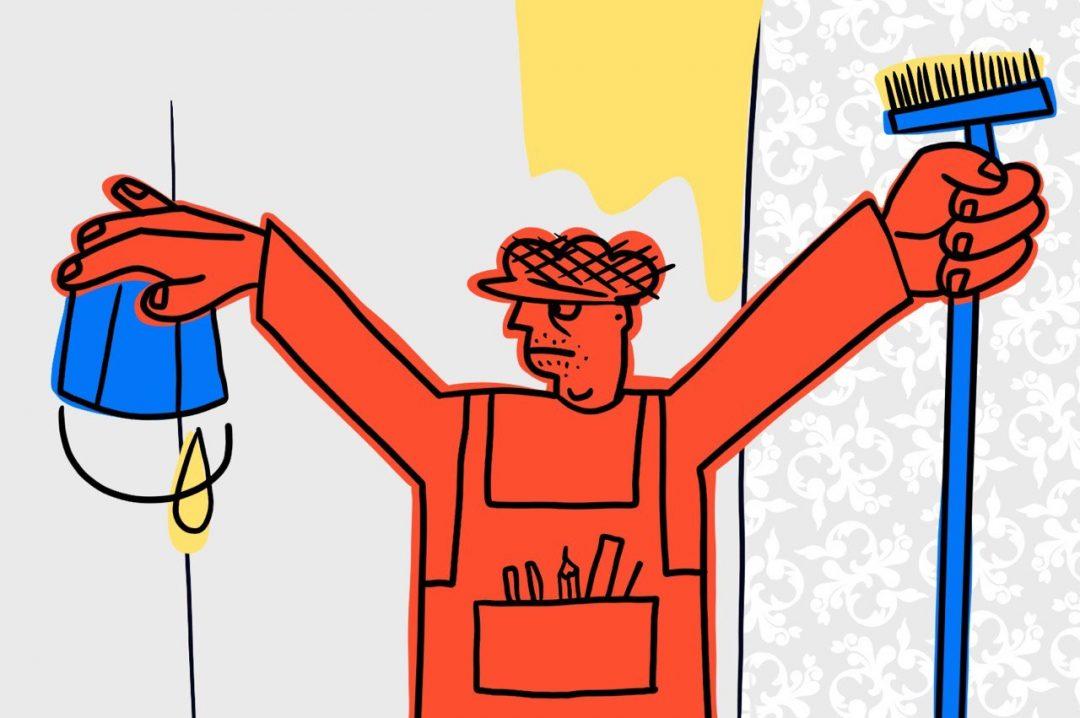 Как поклеить обои