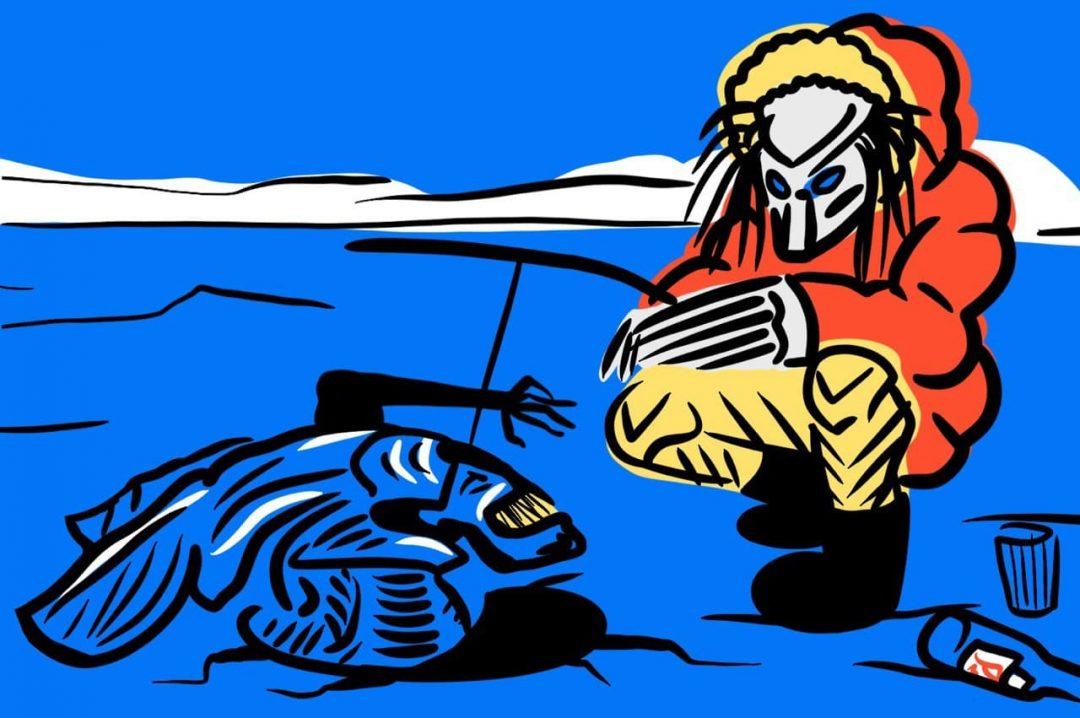 Чужой, Хищник и случай на озере