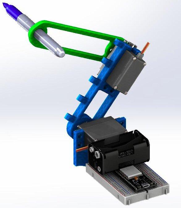 Недорогая роборука для онлайн-обучения