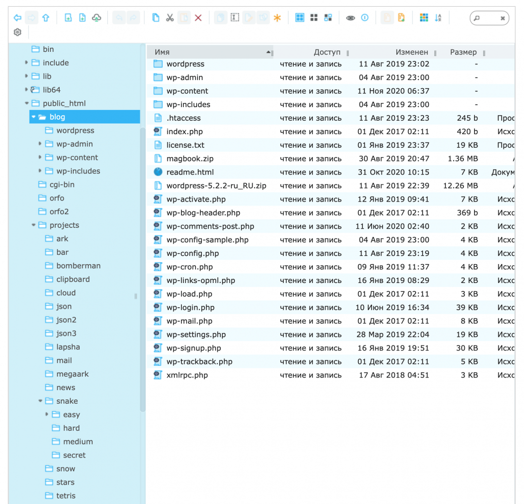 Динамические сайты