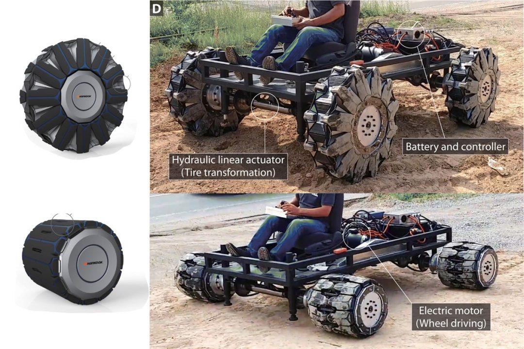 Сделали колесо, которое может менять форму во время движения