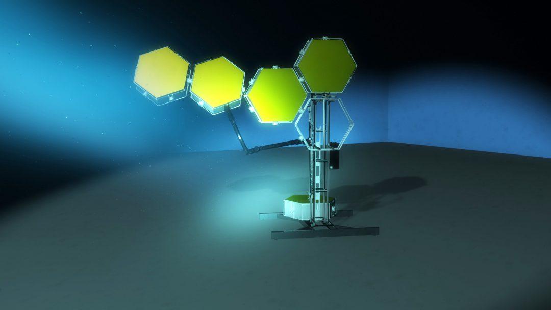 Посмотрите: робот собирает космические конструкции под водой