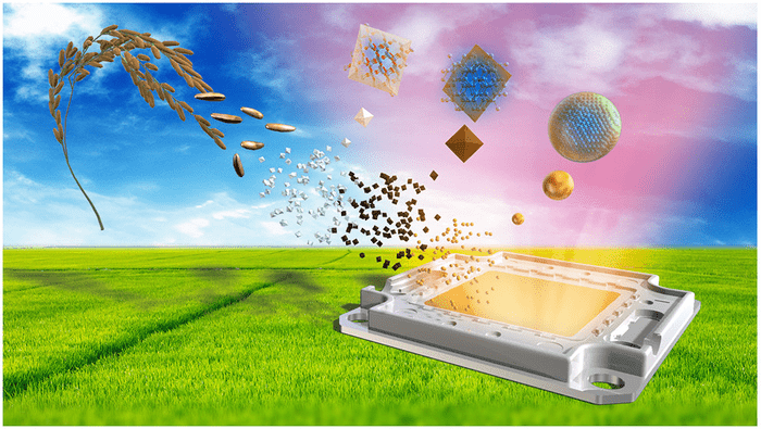 Сделали первые в мире светодиоды из рисовой шелухи