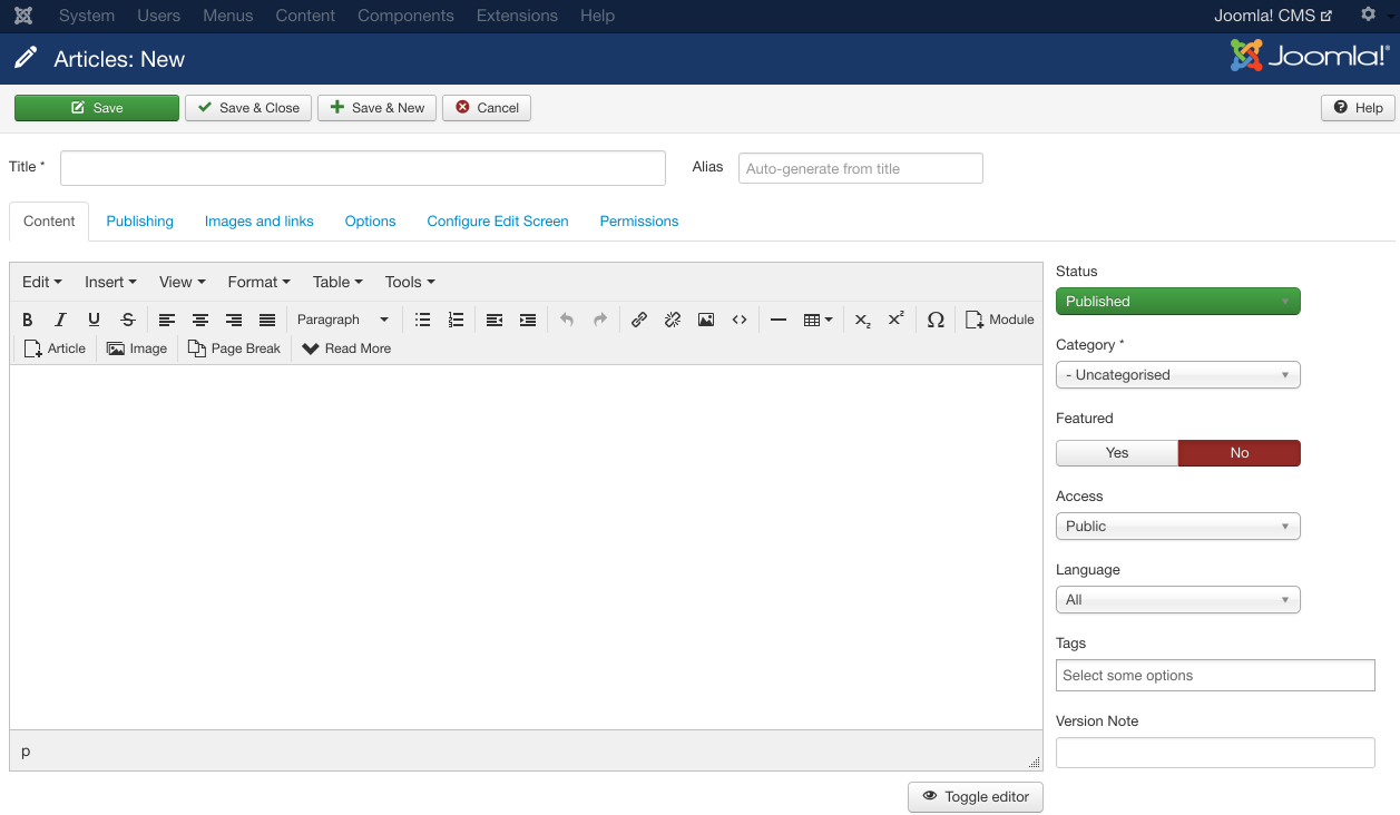 Joomla На чём публиковать свой сайт