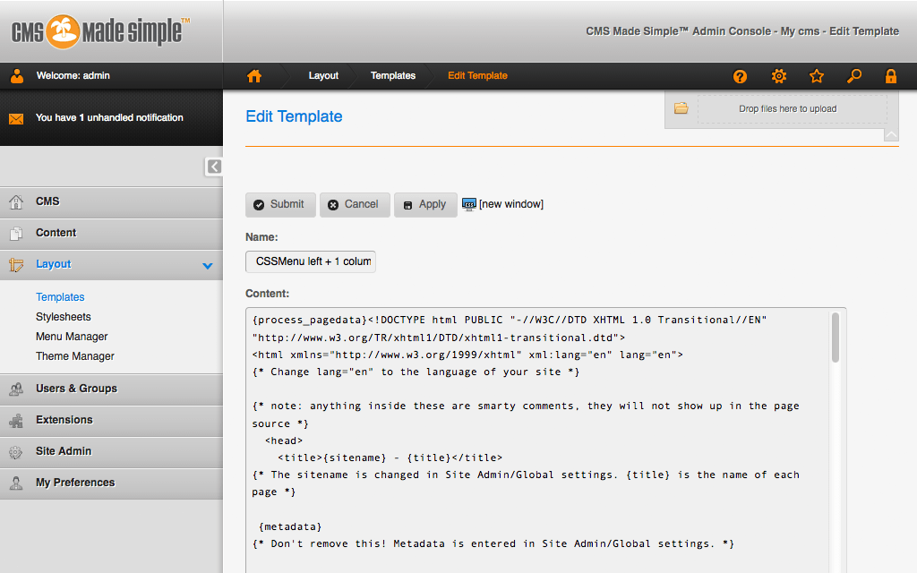 CMS Made Simple На чём публиковать свой сайт