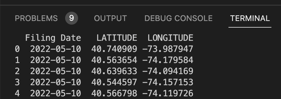 Видно, что формат даты поменялся и год стоит в начале Работаем с биг-датой: визуализируем данные на Python