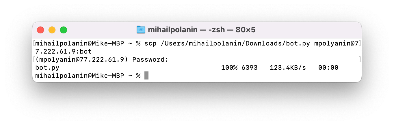 Запускаем Python-скрипт на сервере, чтобы он работал всё время