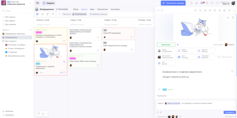 Week 4 российских таск-трекера для небольших команд