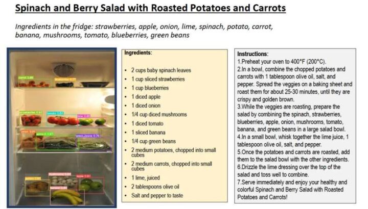 Создали модель, которая генерирует сложные рецепты по изображениям доступных продуктов