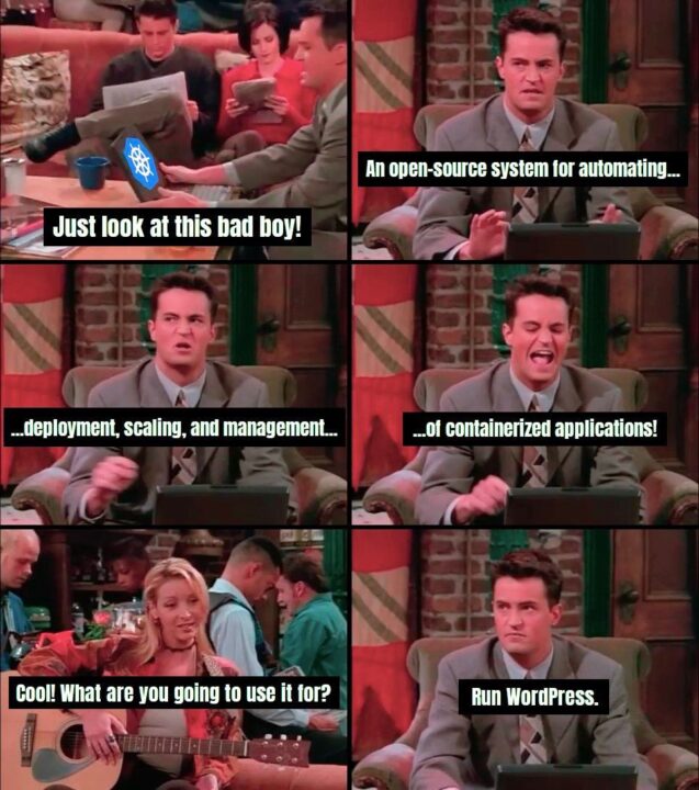 Чендлер установил Kubernetes, чтобы запускать WordPress