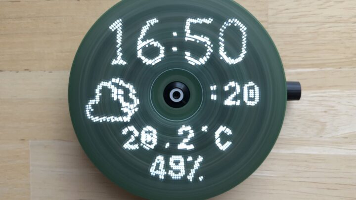 Технодурка: вращающиеся часы с подсветкой