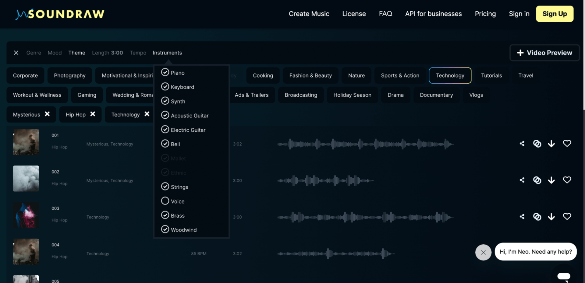 Генератор музыки