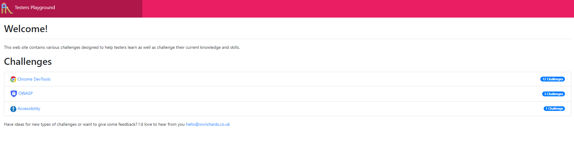 Testers Playground Подборка сайтов, где тестировщики могут проверить свои силы
