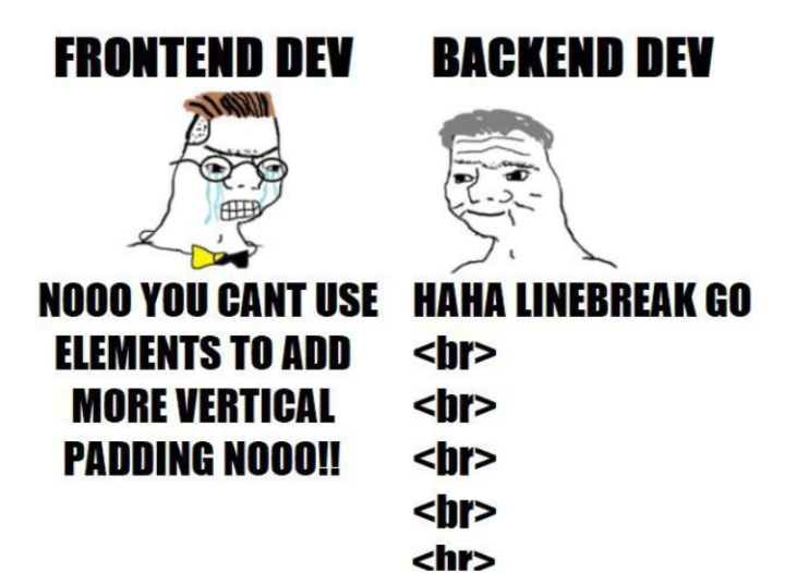 Пояснительная бригада: мем про вёрстку