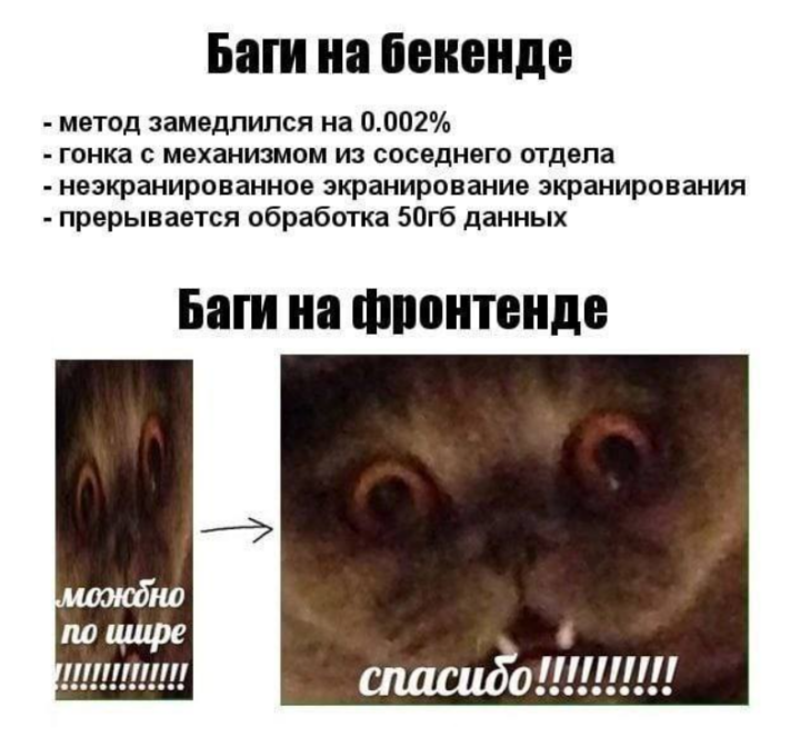 Пояснительная бригада: баги