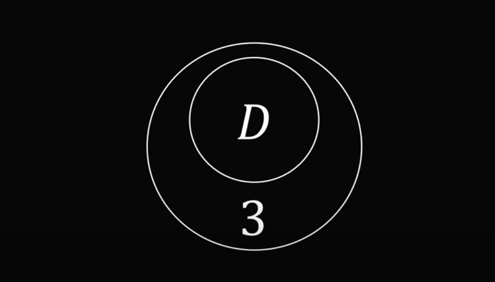 Здесь из D можно попасть только в 3