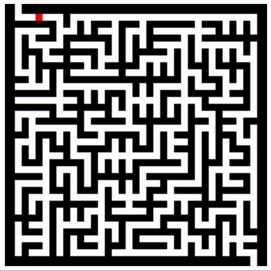 Код готовой анимации Играем в лабиринт