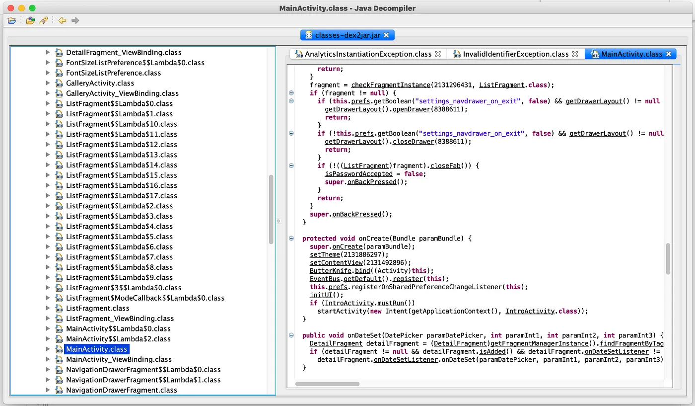 Что внутри файлов и папок внутри APK