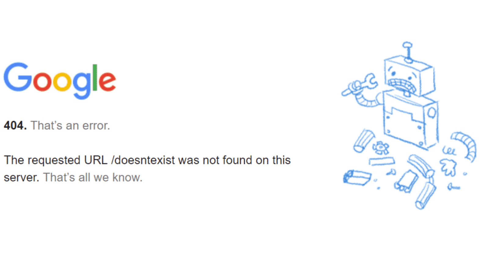 404 Not Found: сервер не нашёл страницу по указанному адресу