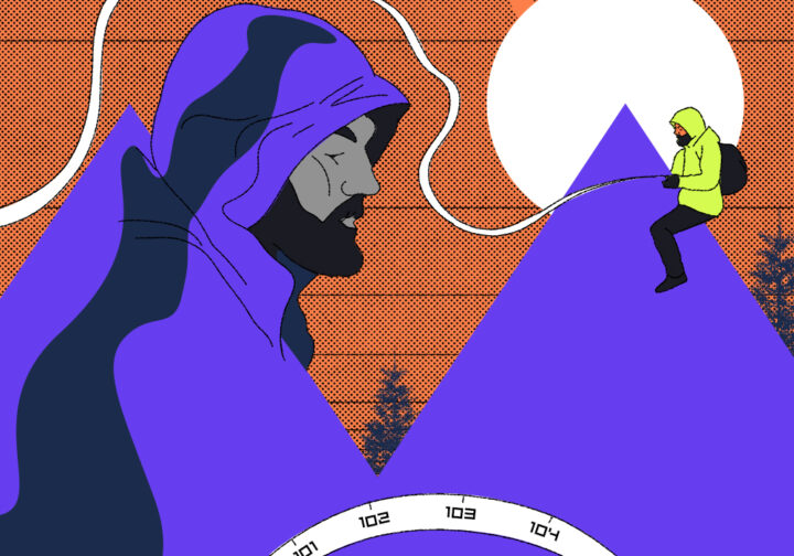 Задача про гору и альпинистов-программистов