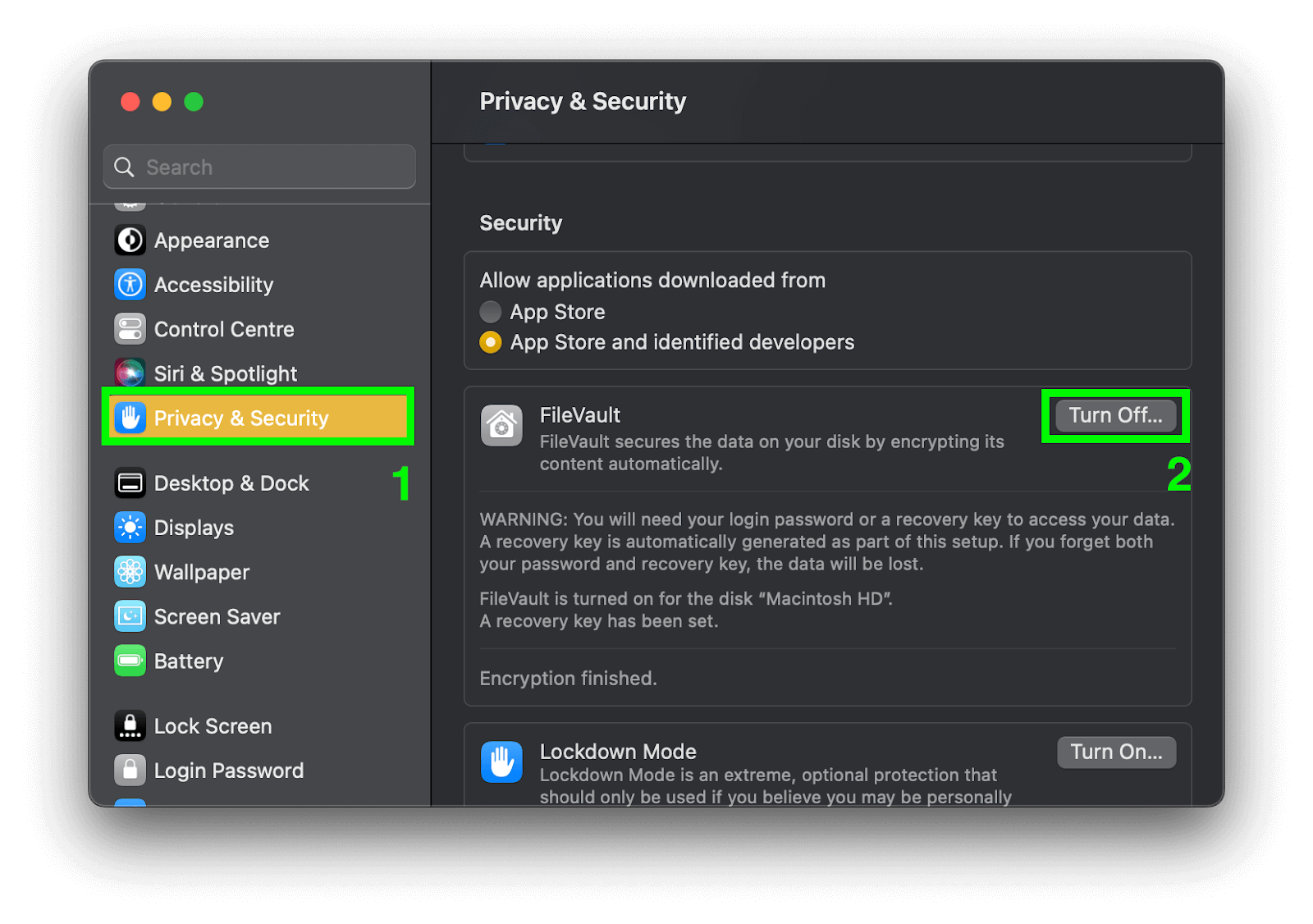 FireVault для macOS