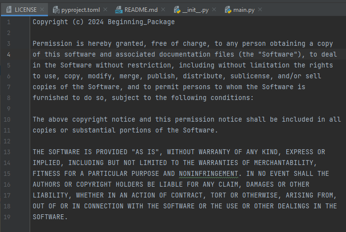 Оформляем лицензию и файл README.md
