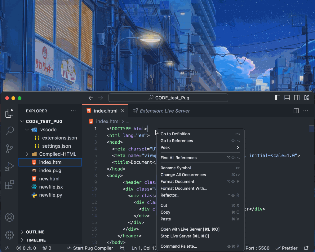 VSCode для фронтенда