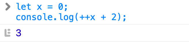Ставим инкремент в начало и смотрим на результат