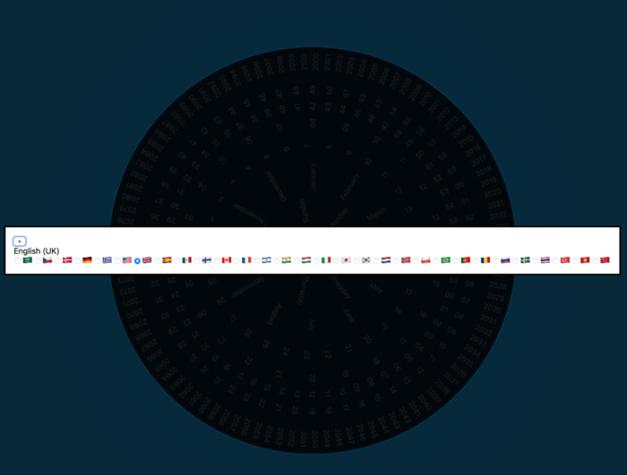 Веб-проект: часы столетия с потрясающей анимацией