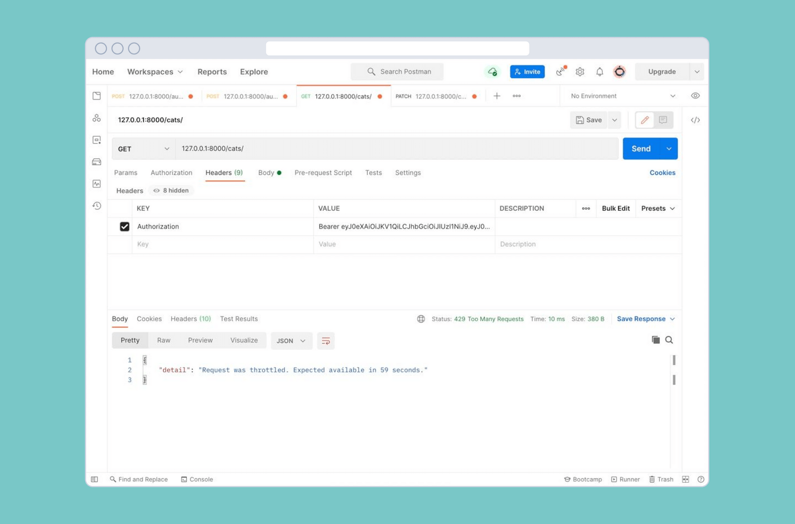 Права, лимиты запросов и фильтрация ответов в DRF