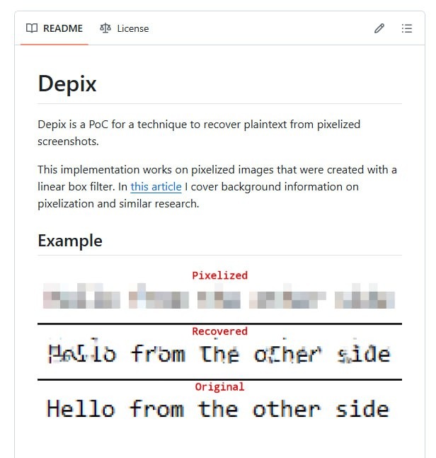 Вышло приложение для для восстановления любого замазанного текста