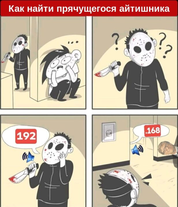 Пояснительная бригада: вычислил по IP